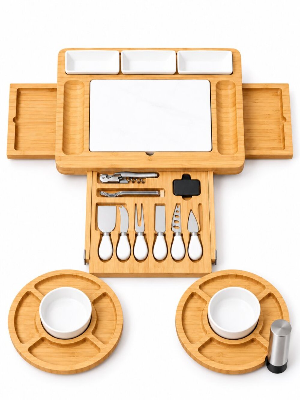 Spicy Tabanca Bamboo Charcuterie Board Gift Set with Serving Accessories - NWT - Picture 13 of 13